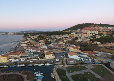 Photo de la ville de Sète prise par un drone